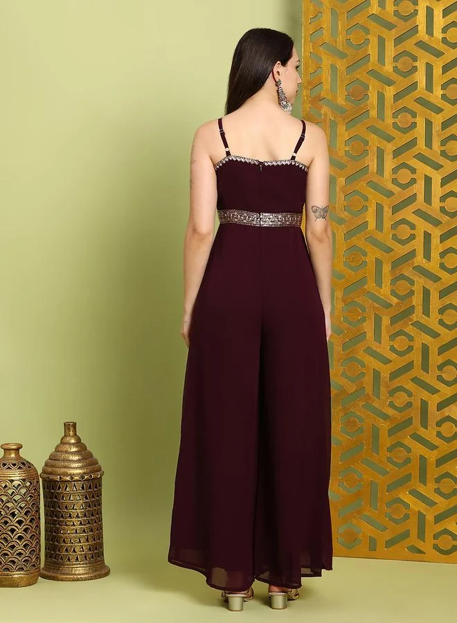 جلو باص جمبسوت نسائي واسع مطرز بحمالات